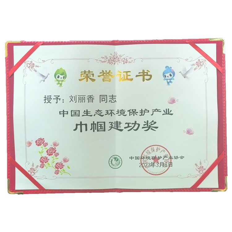 中国生态环境保护产业巾帼建功奖